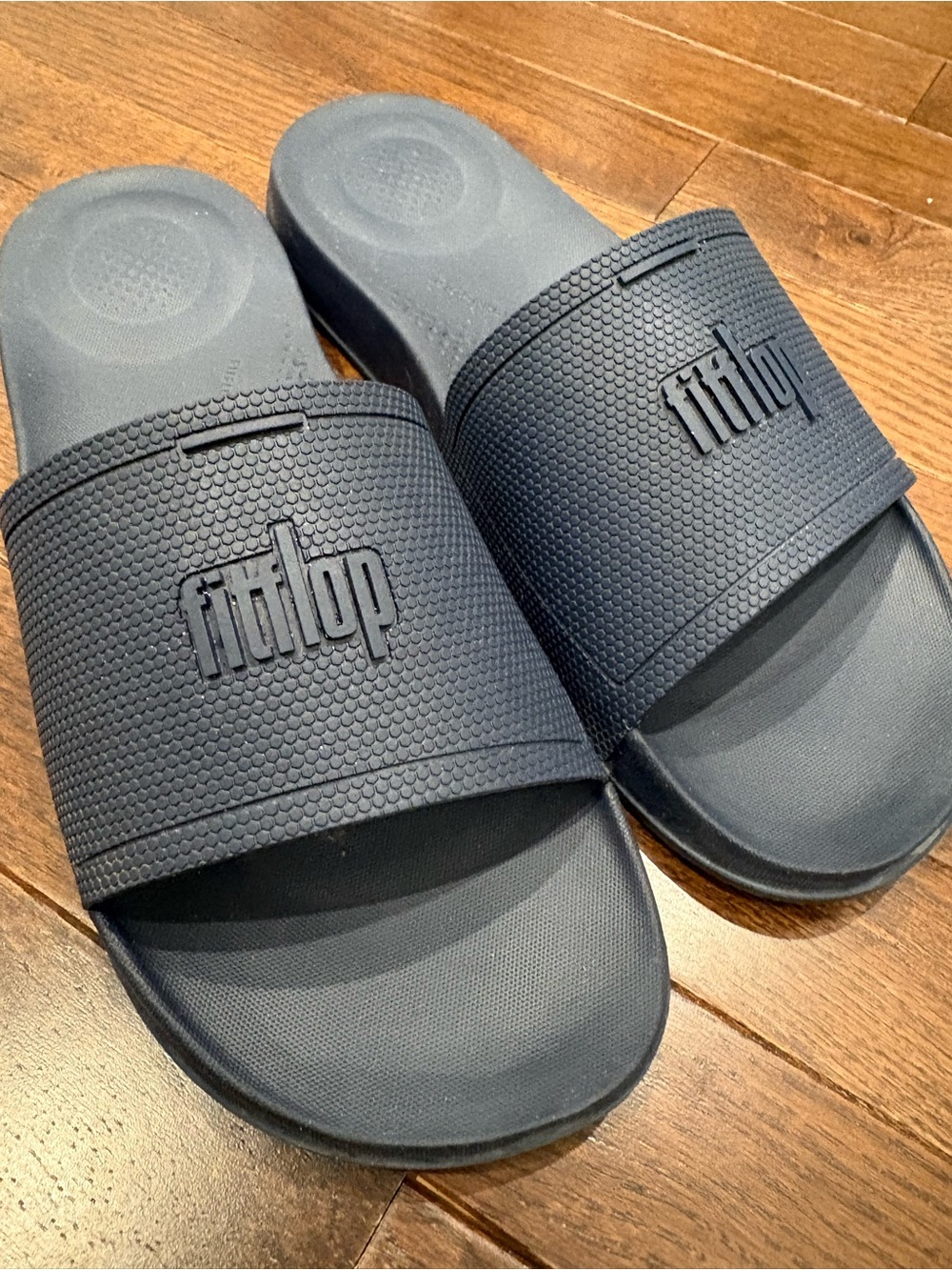 FitFlop iQushion Navy Blue Slide Sandals Unisex EU 42 US 9 Men’s / 10 Women’s